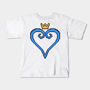 Kingdom Hearts 8-Bit Pixel Art Logo Kids T-Shirt